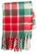 Mud Pie Rote und grüne Weihnachtsdecke, 152,4 x 127 cm