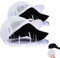 Kaxenig Baseballkappen-Waschmaschine Für Waschmaschine | 2 Stück Cap Washer Für Baseballmützen | Ball Caps Waschkäfig Mit Mesh-Wäschesack