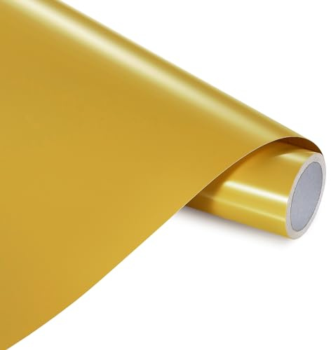 ANT Yellow Craft - Vinilo adhesivo permanente de 12 pulgadas x 15 pies para proyectos de bricolaje, calcomanía, calcomanía, a prueba de decoloración, uso en interiores y exteriores para manualidades