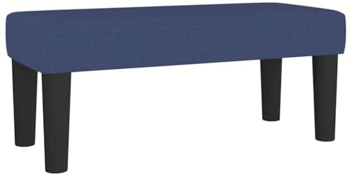 vidaXL Sitzbank Blau 70x30x30 cm Stoff | Klare Linien und ein minimalistischer Look, Weicher, gepolsterter Sitz mit starkem Schaum,