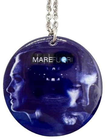 Ciondolo Compatibile con Mare Fuori Collana Acciaio Inossidabile Ispirato alla Serie Tv Napoli Penitenziario Minorile Paola Vinci Cino Ricci Gadget Accessori Auto Idea Regalo
