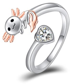 ONEFINITY Fuchs Eule Katze Ringe 925 Sterling Silber Verstellbarer Ring Schmuck Geschenk für Damen