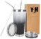 Y·JH 30oz (850ml) Taza Termo Cafe Para Llevar - Vaso Con Pajita - Taza Térmica de Acero Inoxidable Reusable - 2 Tapas a Prueba de Salpicaduras Pajitas - Blanco&Negro