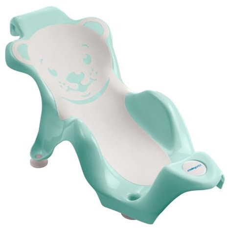 baby-walz Basics Badewannensitz türkis - für fast alle Badewannen geeignet - ergonomisch geformt - Innenseite aus rutschfestem Weichgummi