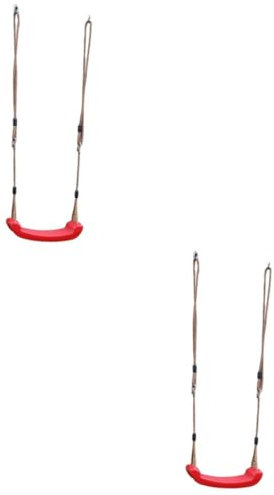 HEMOTON 2 Sätze Kinderschaukel hängende Schaukel Kleinkind-Spielset im Freien Spielzeug Schaukel im Freien Schaukel aus Kunststoff sicher draussen die Schaukel Aufzüge Individuell Plastik