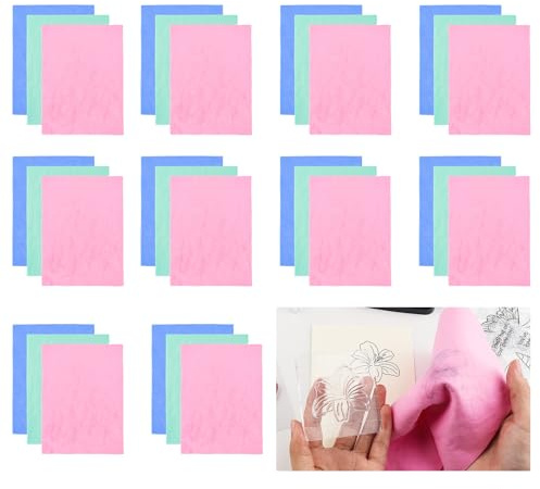 Briartw Stempel Shammy für saubere Stempel und Acrylblöcke, 3 Farben, Wildlederstoff, wiederverwendbarer Stempelreiniger, super saugfähiges Handtuch, 6,8 x 8,07 cm, Stempelreinigungstuch, Stempel und