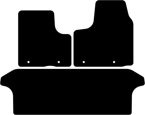 Kovvar Tapis de Sol Compatible avec Renault Trafic 3 2019-2026 Correspondant à la Version: Portes coulissantes Doubles | Empattement Long | Qualité: Basic