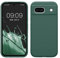 kwmobile Case Compatible with Google Pixel 8a Case - TPU Silicone Phone Cover with Soft Finish - Forest Green