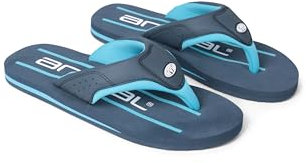 Animal Jekyl Mens Flip-Flops - Slip-on, Lightweight & Comfortable Footwear with Soft Padded upper Straps - Best for Spring Summer & Outdoors Bright Blue Adult Shoe Size 10