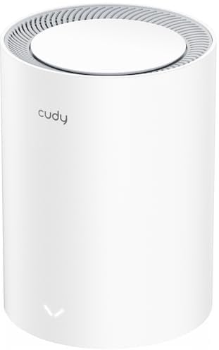 Cudy AX3000 2,5G Sistema di Mesh Wi-Fi 6, 2,5 g WAN, Ideale per 1Gig+ Internet, Wireguard, OpenVPN, Zerotier, CloudFlare, M3000 1 pack (M3000 1-Pack V2.0)