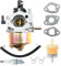 JUUDDENPARTS Carburetor Kit with Fuel Filter Spark Plug, Replacement for Mountfield HP414 SP414 HP164 SP164 M411PD RS100 Lawnmower