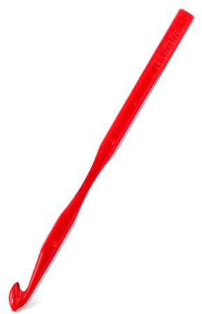 Ruasol 8mm große Häkelnadeln, Häkelnadeln mit ergonomischen Griffen, transparente Häkelnadel zum Stricken von dickem Garn, Häkelnadel lang für Anfänger, Komfort für Arthritische