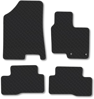 Fits Hyundai Tucson (2021+) [Hybrid] 5mm Rubber Car Mats | Heavy Duty Rubber Tailored Fit Floor Mats Full Coverage Durable Waterproof Accessories Easy Clean Anti Slip Made in the UK