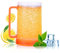 ACTOYS Jarra de Cerveza Congelador 450ML Taza de Cerveza para Congelar, Jarra de Cerveza Plastico, Vaso Doble Pared Cerveza, Vaso Frio para Cerveza para Mantener Bebidas Frescas 15 x 10 cm (Naranja)