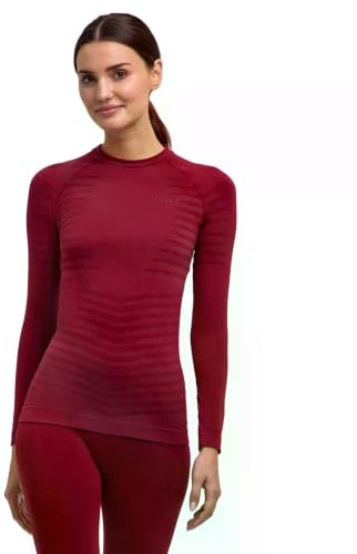 FALKE Damen Maximum Warm Round Neck Funktionsshirt Langarm schnelltrocknendes atmungsaktives nachhaltiges Funktionsmaterial kalte bis sehr kalte Temperaturen Funktionsunterwäsche 1 Stück