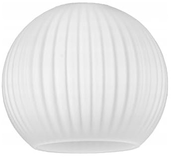 Ersatzglas Kugel Glas - Rund Lampenschirm Weiß Ø 14 cm Ersatzschirm für E27 Fassung Öffnung 42mm (N899)