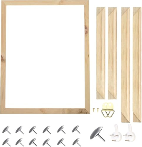 ENLAYER Wooden Frame DIY Picture Frames Art Suitable for Home Decor Painting Digital Diamond Drawing Paintings, Display Pictures 7.9x9.8 picture frames for wall (20 * 25CM)
