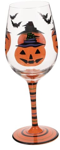 ULTECHNOVO Bicchiere da Vino Halloween Trasparente da Cocktail Versatile per Feste e Bar per Bevande Design e Facile