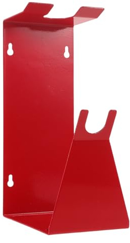 Operitacx Support Pistolet Peinture Automobile Métallique Ergonomique Fixation Murale pour Atelier et Garage Rangement Stable pour Pistolet Unique Rouge