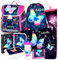 Butterfly SCHULRANZEN RANZEN Tornister 10 Teile Set Federmappe Schultüte 85 cm Schmetterling mit Sticker-von-Kids4shop