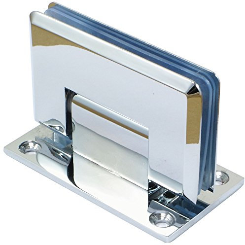 Di Vapor - Charnière pour paroi de douche en verre - ouverture : 90° - fixation murale - plaquée chrome