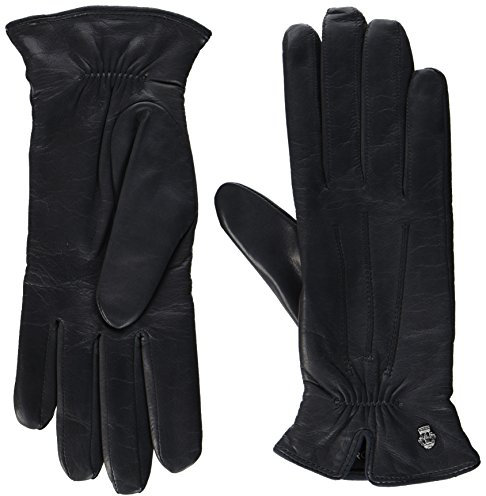 Roeckl Damen Klassiker-gerafft Handschuhe, Blau (Classic Navy 559), 7.5