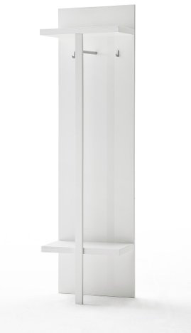 Beauty.Scouts Wandpaneel Louisa, Garderobenschrank, Wandgarderobe, Schrank, MDF Hochglanz, weiß