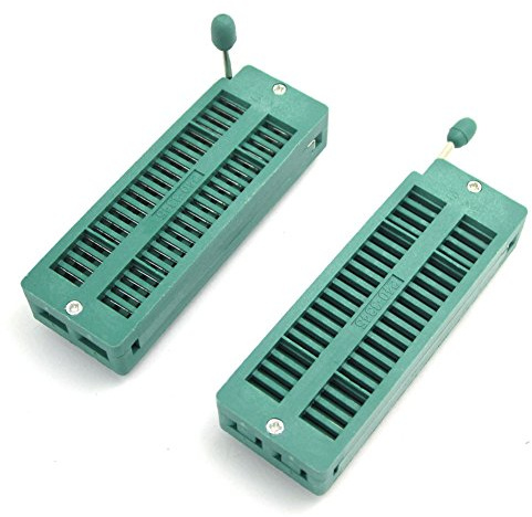 DollaTek 2PCS Universal 40-Pin ZIF DIP IC Test Board Socket