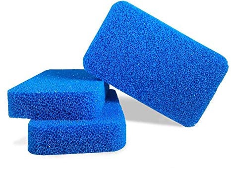 Silicone Dish Scrubber by Smith’s® (Quantity: 3, Colour: Blue) | Modern Kitchen and Dish Sponges | 100% Mold Mildew and Bacteria Resistant | 10x More Durable