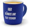 printplanet® Kaffeebecher mit Gravur – personalisierte SoftTouch Tasse Blau – Wunschtext eingraviert – Keramik-Becher mit edler Oberfläche – 300 ml – Geschenk für Büro & Zuhause