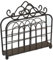 MACOSA SA80793 Vintage Servietten-Ständer Dunkelrostfarben | Landhaus Shabby-Chic | Metall | Servietten-Halter Servietten-Korb Serviettenspender