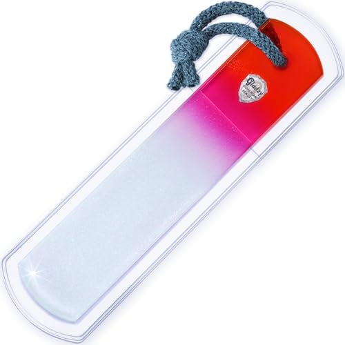 Echte Tschechische Glas Fußfeile - Doppelseitige Oberfläche mit unterschiedlicher Körnung, sanfte Hornhautentfernung, Pediküre & Spa für raue Haut, professionelle Pflege von Fersen, EU-Qualität
