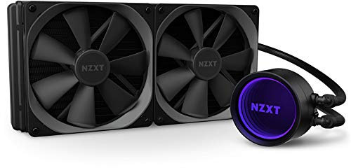 NZXT Kraken X63 Gen 3 280 mm RL-KRX63-01 Refrigerador Líquido de CPU AIO RGB, Diseño de Espejo Giratorio Infinito, Alimentado por CAM V4, Ventiladores de Radiador Aer P 140 mm (2 Incluidos)