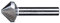 PFERD 25202117 Per svasare Viti a 90°, HSS, Ø 25,0