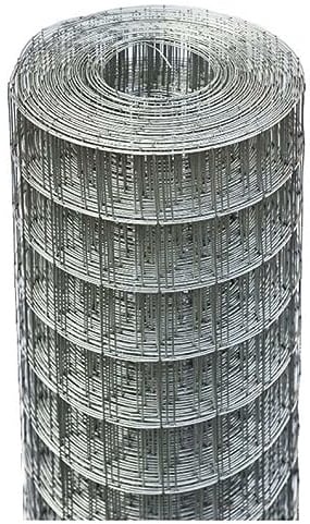 Rete Recinzione Elettrosaldata Metallica Zincata o Plasticata VERDE maglia 50X75 mm Rotolo 25 mt (ZINCATA, H: 175 CM)