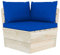 CHAHO Garten Lounge Set Loungemöbel Terrasse Ecksofa Terassenmöbel Sitzgruppe Gartenmöbel Set Sofagarnitur, Garten-Paletten-Ecksofa mit Kissen Imprägniertes Fichtenholz