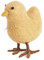 Gry & Sif Filzküken zum Aufhängen oder Hinstellen, Osterdeko, Osterküken, Osteranhänger, Ostern, Frühlingsdeko aus Filz, Fairtrade, Handmade, Scandi | 1x Küken, Sandgelb, H10 x B8 cm
