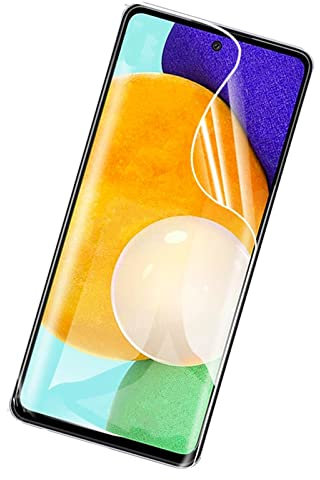 Film hydrogel 2 pcs pour Samsung Galaxy A52 4G 5G/ Galaxy A52s 5G 6.5inch Haute Sensibilité film Flexible TPU Protecteurs d'écran d'empreintes Digitales déverrouiller Pas de Verre Trempé