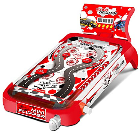 MGM GAMES - Jeu du Flipper Eléctrique - 140610 - Multicolore - Plastique - À partir de 3 Ans - Piles Non Incluses