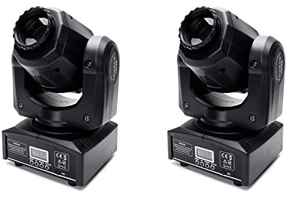 Cabezas Moviles Focos móviles 60W LED RGBW luz de fiesta, DMX512, 10/12 canales, efecto de luz para DJ discoteca fiestas cumpleaños fiestas Halloween bodas fiestas infantiles Navidad (60W-2pcs))