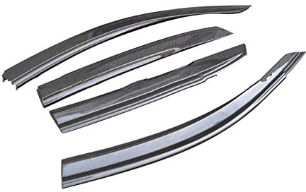 Cortavientos ventanilla Coche para Civic FK7 FK8 para Hatchback 2016 Ventana De Fibra De Carbono Ventilación Vent Sun Shade Rain Guard Deflectores Ventana Lateral