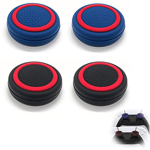 MatoSan® 4 tapas de agarre de silicona para mandos a distancia – Compatible con gamepads y baraja de vapor comunes – Accesorios ergonómicos para juegos – Protección y comodidad del joystick