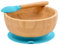 bambuskind Cuenco infantil con ventosa, incluye libro electrónico de recetas, plato antideslizante de bambú con cuchara, juego de vajilla infantil para aprender a comer I sin plásticos nocivos