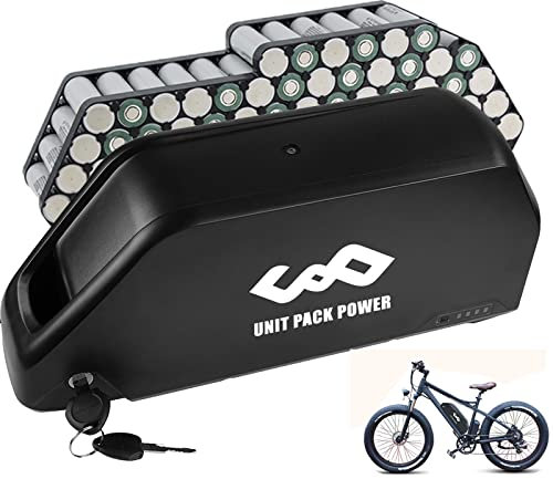 LG-21700 Cell Electric Bike Battery 48V 24AH - Lower Tube Battery for 200-1400W Motor, E-Bike Lithium-Ion Battery, Safety Lock, LED, with Base and Charger