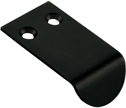 Technik Team Schubladengriff Xica LA 12mm - Griff für Schubladen Breite 28mm, Edelstahl schwarz matt