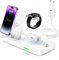 Caricatore Wireless iPhone, 4 in 1 Base Ricarica iPhone Apple Watch Airpo Stazione Ricarica Apple Watch Caricatore per Apple Watch 9/8/7/6/SE/5,Caricabatterie Wireless per iPhone 14 Pro Max/13/12/11