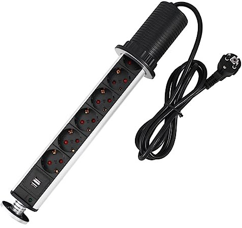 UKCOCO Aufklappbare Steckdose Tischsteckdose Auslauf Ausgang Nach Oben Steckdose Für Küchenarbeitsplatte Steckdose Hochziehen Steckdose Auf USB Steckdosenleiste Für Mehrfachsteckdosen
