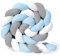 Cubstone 2.5m Baby Bettschlange Geflochten - 100% Baumwolle Babybett Geflochten Nestchen Weiches Bequem Bettrolle Neugeborene Knotenkissen Kinderbett Kopfschutz Kissen Stillkissen Zierkissen(G,3.5m)