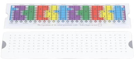 Buntes Pentatonisches Schiebelineal für Gitarren mit Ausgezeichnetem PVC für Anfänger, Mehrfarbiges Magisches Werkzeug Zum Üben, Unverzichtbares Werkzeug für E-Gitarre und Mehr