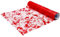We Moment Zone Tischläufer Rot,Rot Tischdecken Dekostoff,Tischband aus Organza,Polyester Tisch läufer Tischdeko für Advent Karneval Taufe Geburtstage Hochzeit zu besonderen Anlässen 43 cm×10M